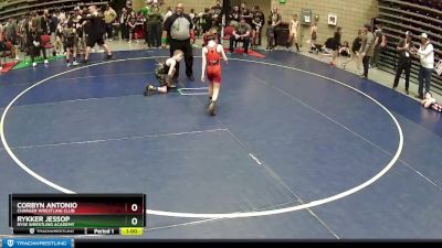 58 lbs Cons. Round 3 - Rykker Jessop, Ryse Wrestling Academy vs Corbyn Antonio, Charger Wrestling Club