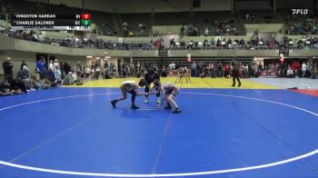 90 lbs Quarterfinal - Kingston Gardas, Mounds View vs Charlie Salonek, Bison Wrestling Club