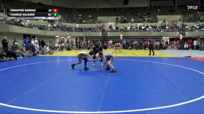 90 lbs Quarterfinal - Kingston Gardas, Mounds View vs Charlie Salonek, Bison Wrestling Club