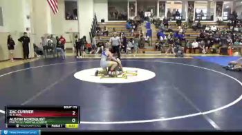 154 lbs Cons. Round 3 - Austin Nordquist, Prattville Christian Academy vs Zac Currier, W. S. Neal