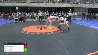 177 lbs Quarterfinal - Talon Pisarchuk, Bensalem, PA vs James Eveland, Elkton, MD