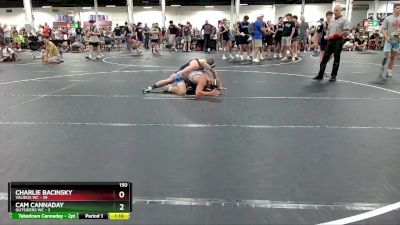 150 lbs Round 5 (6 Team) - Charlie Bacinsky, Validus WC vs Cam Cannaday, Outsiders WC