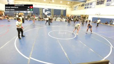 165 lbs Cons. Semi - Dylan Tirapelle, Clovis High vs Isaac Rosa, Rancho Bernardo Wrestling