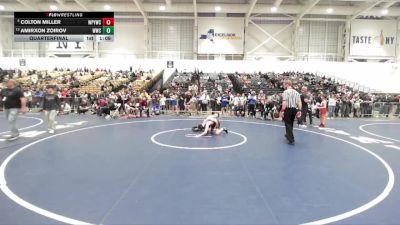 113 lbs Quarterfinal - Colton Miller, Whitney Point Youth Wrestling Club vs Amirxon Zoirov, Willpower Wrestling Club