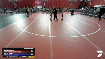 63 lbs Quarterfinal - Bain Wiegel, Sarbacker Wrestling Academy vs Felix Swim, X-Factor Elite Wrestling