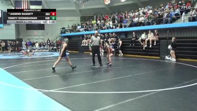 110 lbs Champ. Round 1 - Jasmine Bassett, Union Community vs Trinity Stoneburner, Ogden