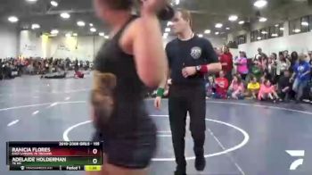 155 lbs Champ. Round 2 - Ranicia Flores, East Lansing Jr Trojans vs Adelaide Holderman, TK WC