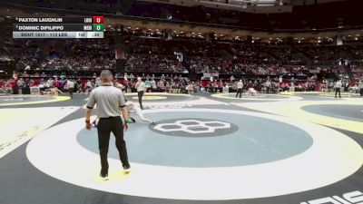 113 lbs 5th Place Match - Paxton Laughlin, Louisville vs Dominic Difilippo, Medina