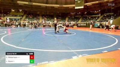 76 lbs Consi Of 16 #1 - Coy Robertson, High Plains Thunder vs Lewis Dunn, Dendy Trained Wrestling