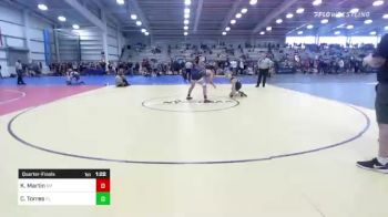 145 lbs Quarterfinal - Kayleb Martin, NY vs CJ Torres, FL