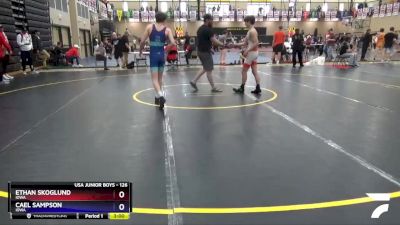 126 lbs Cons. Round 2 - Ethan Skoglund, Iowa vs Cael Sampson, Iowa