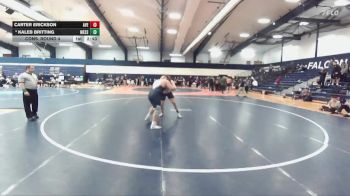 285 lbs Cons. Round 4 - Carter Erickson, Averett vs Kaleb Britting, Messiah