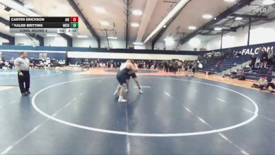 285 lbs Cons. Round 4 - Carter Erickson, Averett vs Kaleb Britting, Messiah