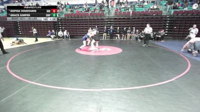 135 lbs Semifinal - Sophia Voudouris, River Bluff vs Grace Jumper, Chapin
