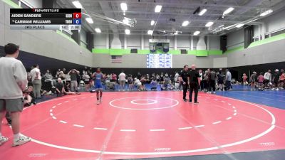 115 lbs 3rd Place - Aiden Sanders, Georgia vs Carmani Williams, Troup Wrestling