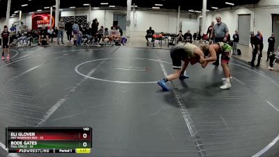 140 lbs Round 1 (4 Team) - Eli Glover, Mat Warriors Red vs Bode Gates, Full Circle