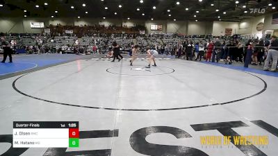 101 lbs Quarterfinal - Jack Olsen, Roseburg Mat Club vs Mas Hatano, Mad Dawg Wrestling Club