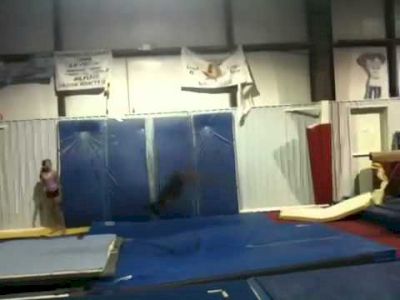 Simone Biles Training Double Lay, Full Out in 2011