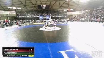 Girls 3A/4A 155 Cons. Semi - Marissa Denke, Glacier Peak (Girls) vs Dayna Enderlin, Hanford (Girls)