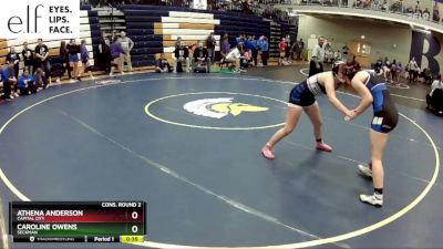 140 lbs. Cons. Round 2 - Caroline Owens, Seckman vs Athena Anderson, Capital City