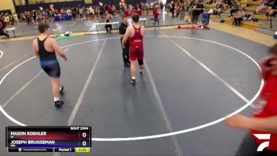 215 lbs Semifinal - Mason Koehler, IA vs Joseph Bruggeman, MN