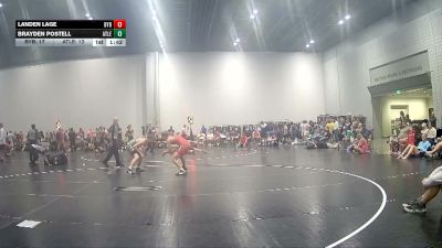 141 lbs Round 1 (8 Team) - Landen Lage, Backyard Brawlers vs Brayden Postell, MatLife