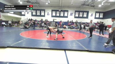 146 lbs Cons. Semi - William Travi, Lion Heart Wrestling Club vs Joshua Cox, Trabuco Hills High School