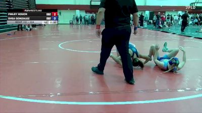 124 lbs Cons. Round 2 - Svea Gonzalez, Unattached vs Finley Houck, Unattached