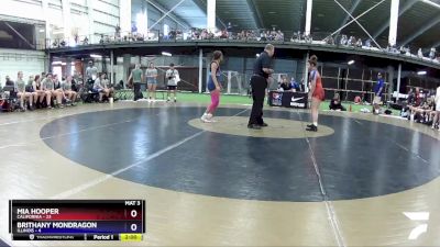 130 lbs Round 2 (8 Team) - Mia Hooper, California vs Brithany Mondragon, Illinois