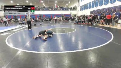 106 lbs Quarterfinal - Tristan Mendenhall, Post Falls vs Colter Schoepp, Timberlake