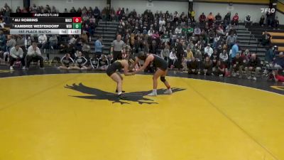 105 lbs 1st Place Match - Kambree Westendorf, Waverly-Shell Rock vs Ali Robbins, Mason City