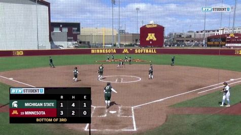 Full Replay - 2019 Michigan State vs Minnesota | Big Ten Women's Softball - Michigan State vs Minnesota | Softball - Apr 14, 2019 at 12:56 PM EDT
