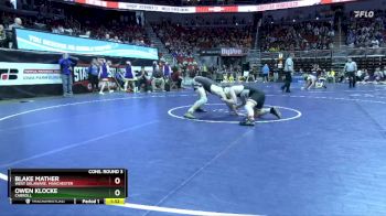 2A-157 lbs Cons. Round 3 - Owen Klocke, Carroll vs Blake Mather, West Delaware, Manchester