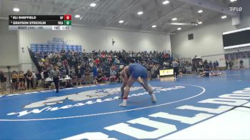 165 lbs Quarterfinal - Grayson Stricklin, Picayune High School vs Eli Sheffield, North Pontotoc High School