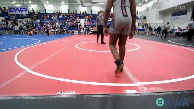 140 lbs Consi Of 4 - Asa Steers, Ada Youth Wrestling vs Delando Jackson, Tulsa North Mabee Stampede