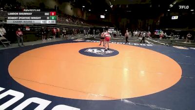 285 lbs Champ. Round 1 - Robert (Porter) Wright, Snow College vs Landon Shumway, Unattached