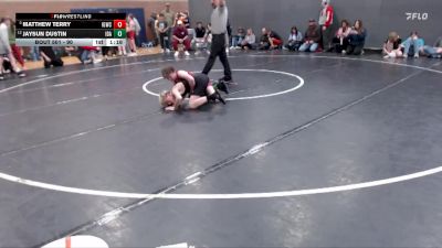 90 lbs Champ. Round 1 - Matthew Terry, Idaho Gold Wrestling Club vs Jaysun Dustin, Idaho