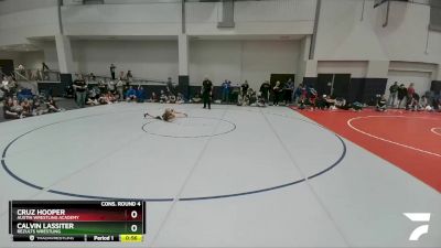 70 lbs Cons. Round 4 - Calvin Lassiter, ReZults Wrestling vs Cruz Hooper, Austin Wrestling Academy