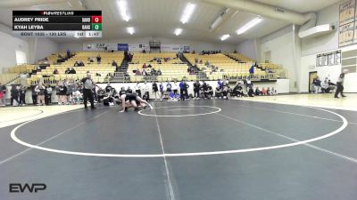 130 lbs Rr Rnd 1 - Audrey Pride, Sand Springs Girls vs Kyah Leyba, Broken Arrow Girls HS