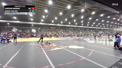 55 lbs Cons. Round 2 - Jameson Bindner, Siouxland Wrestling Academy vs Rowdy Baxter, Eastside United