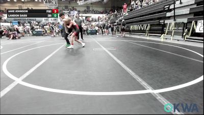 86-92 lbs Quarterfinal - Jake Johnson, Pauls Valley Wrestling Club vs Landon Dass, Shelton Wrestling Academy