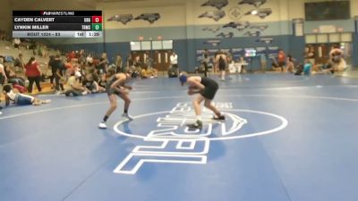 83 lbs Round 1 - Lynkin Miller, Table Rock Middle School vs Cayden Calvert, Unaffiliated