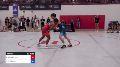 55 kg Rr Rnd 3 - Kenneth Crosby, NMU-National Training Center vs Zachary Silvis, Pinnacle Wrestling Club