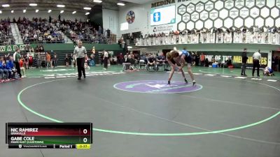 150 lbs Cons. Round 4 - Gabe Cole, Miami East (Casstown) vs Nic Ramirez, Granville