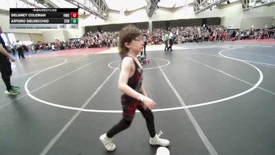 52-B lbs Consi Of 16 #2 - Delaney Coleman, Fightin Irish Wrestling Club vs Arturo DelVecchio, Cordoba Trained