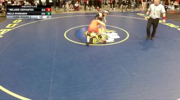 115 lbs Cons. Round 3 - Melanie Cervantes, Blue Island (Eisenhower) vs Bella Romando, Unattached