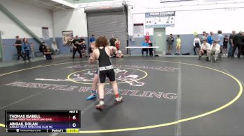 160 lbs Round 1 - Abigail Dolan, Juneau Youth Wrestling Club Inc. vs Thomas Isabell, Nikiski Freestyle Wrestling Club