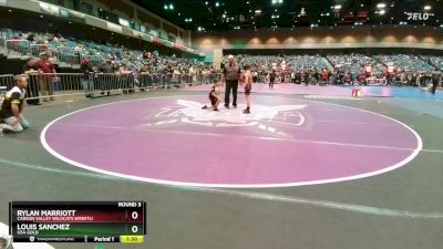 76-77 lbs Round 3 - Louis Sanchez, USA Gold vs Rylan Marriott, Carson Valley Wildcats Wrestli