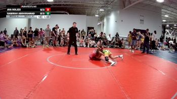 125 lbs Quarterfinals (8 Team) - Ava Holjes, Women Of The Uprising vs Samirah Abdussamad, Misfits Of The Uprising