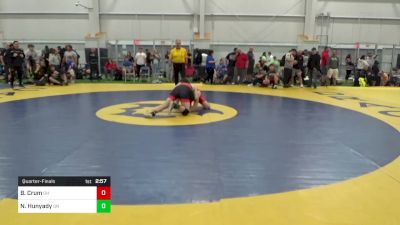 O-155 lbs Quarterfinal - Brady Crum, OH vs Nathan Hunyady, ON